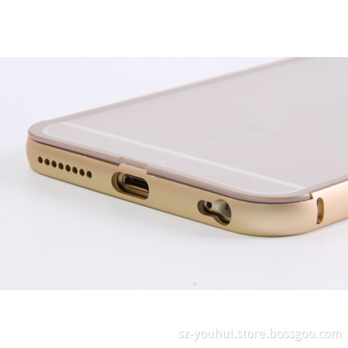 Fashion aluminum phone case for iPhone metal back up automatic cellphone case for iPone 6 plus 5.5''